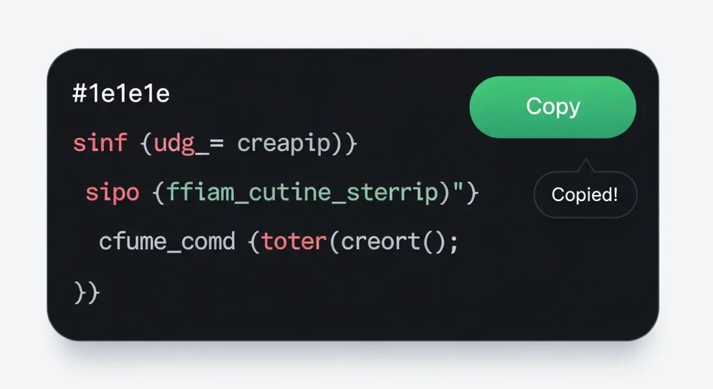 Code on a dark background