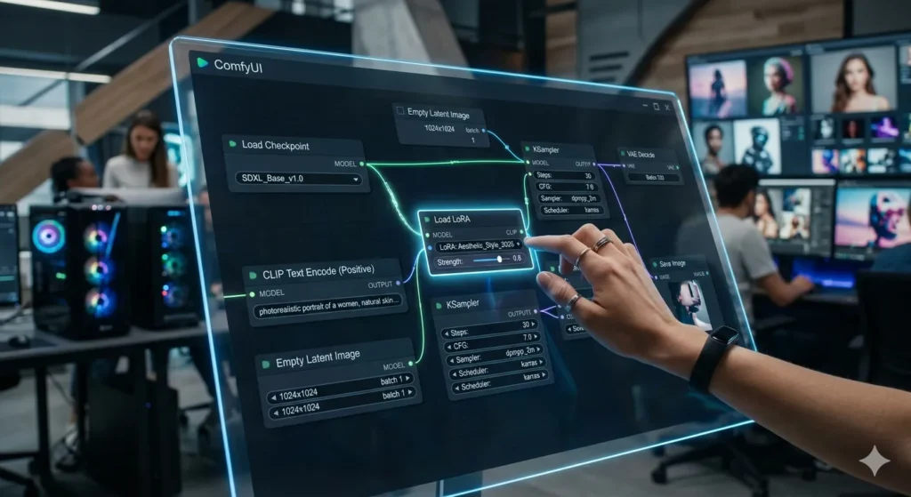 ComfyUI com LoRA em 2026: Guia Completo, Configurações Ideais e Workflow Profissional