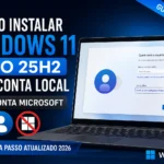 Como instalar Windows 11 Pro 25H2 com conta local